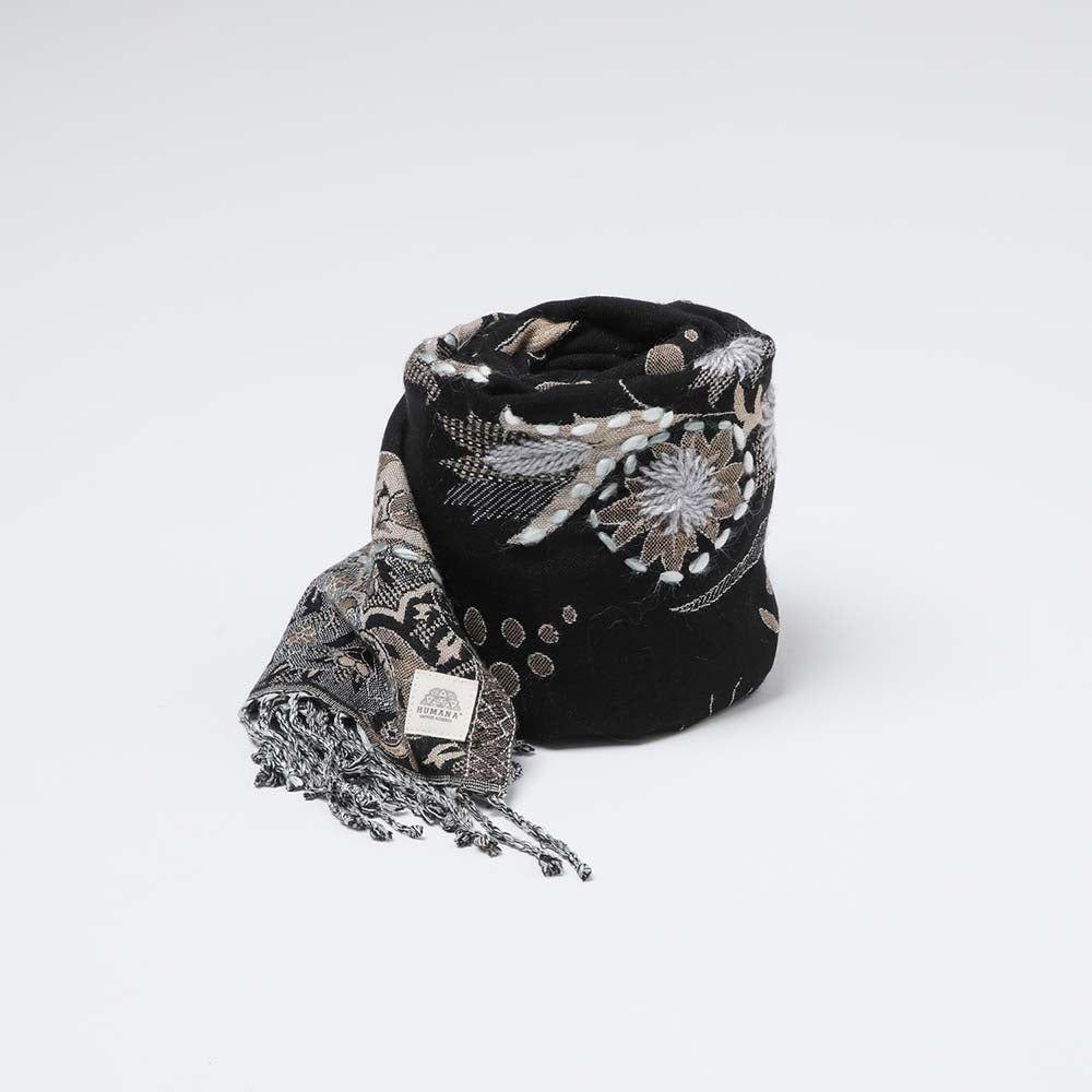 Pañuelo Jacquard Vicar 3870 Negro Humana-0