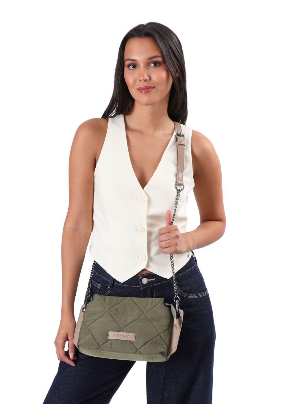 Cartera Bandolera Coco Verde Humana-4