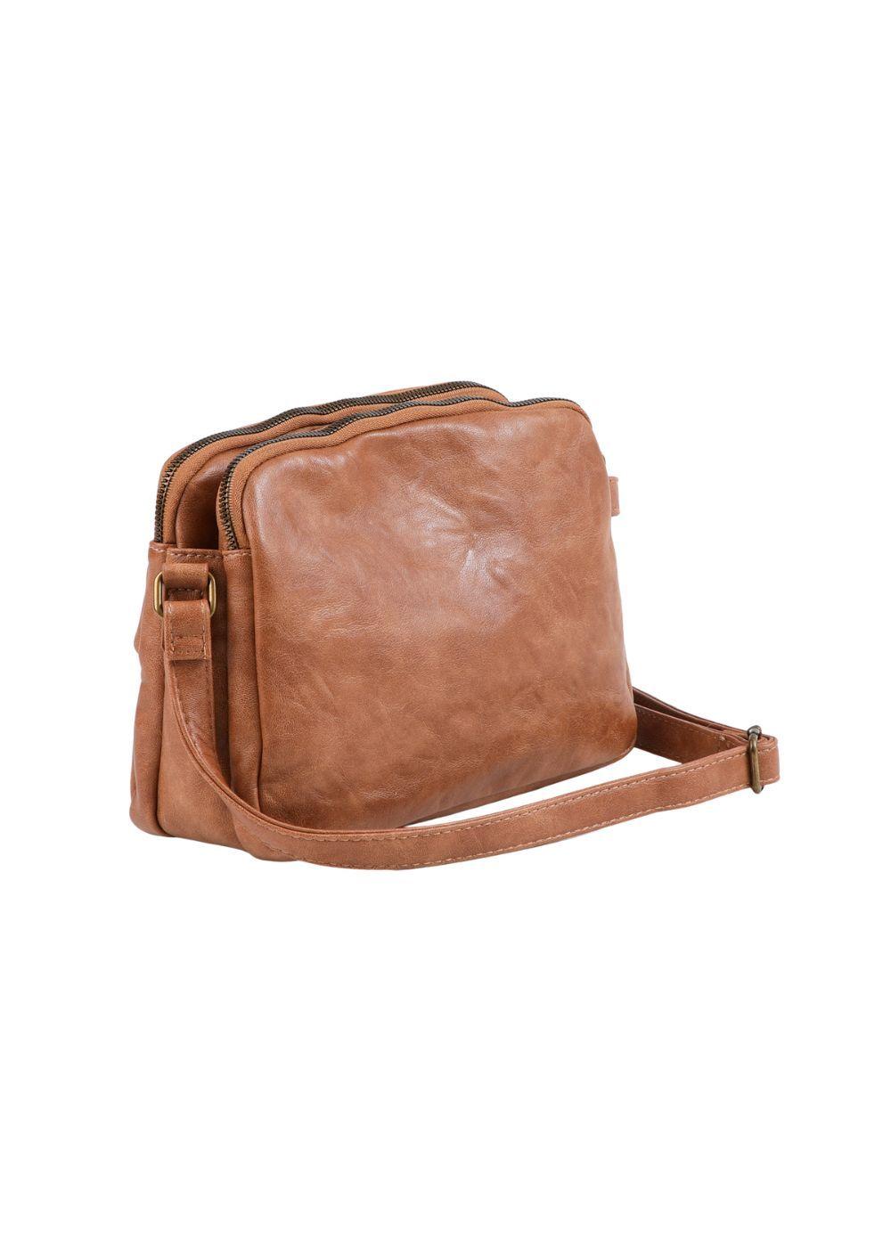 Cartera Bandolera Brisa Ecocuero Camel Humana-2