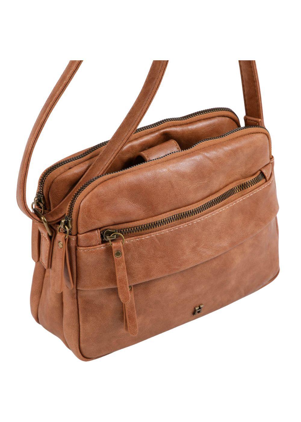 Cartera Bandolera Brisa Ecocuero Camel Humana-3