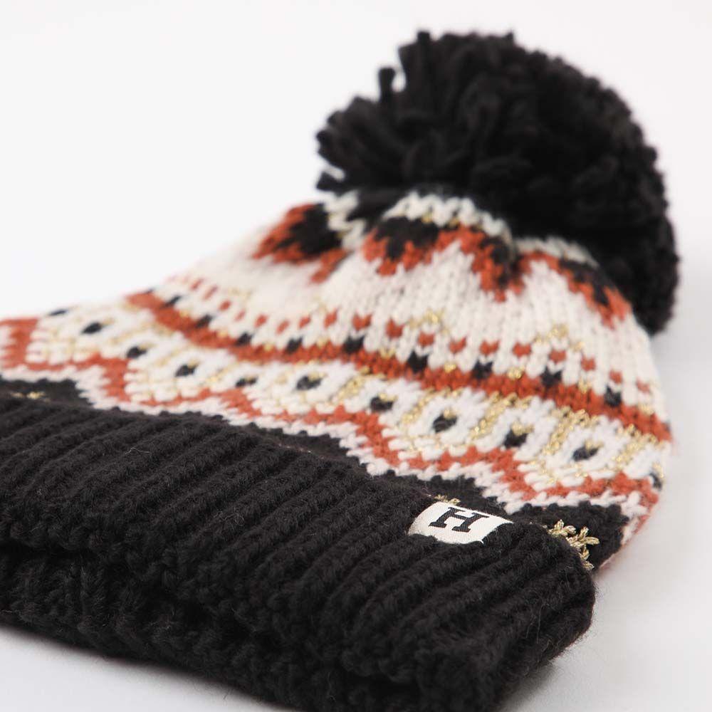 Gorro Zigzag Negro Humana-1