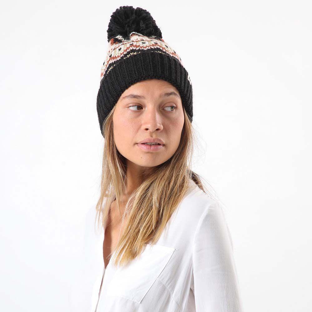 Gorro Zigzag Negro Humana-2