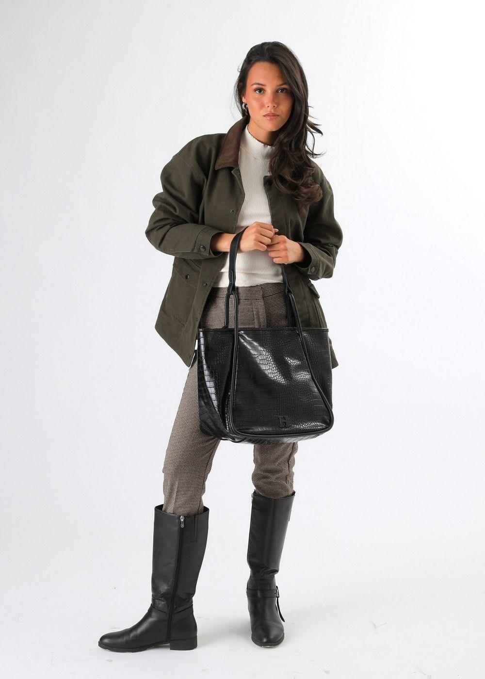 Cartera Tote Astra Negro Humana-3