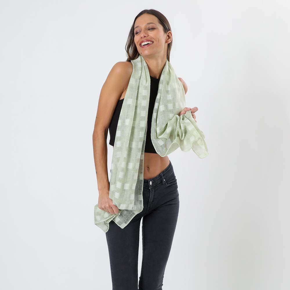 Pañuelo Liso Cubo Verde i-D-1