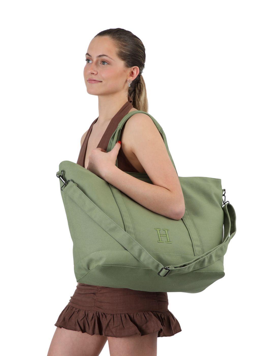 Cartera Tote Patong Verde Playa Humana-4