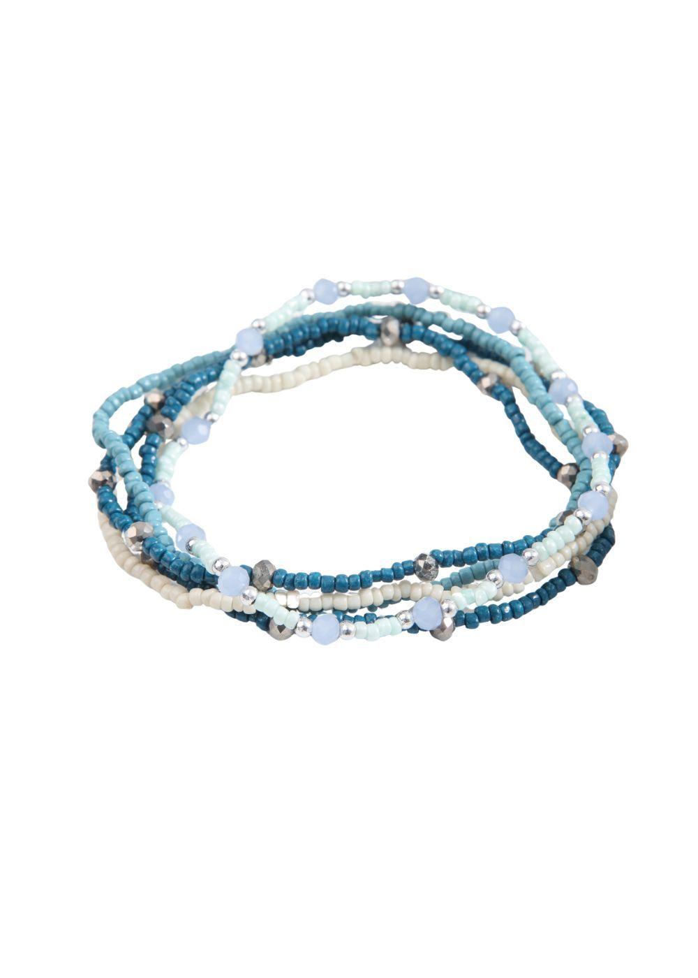 Set De 5 Pulseras Azul Humana-0