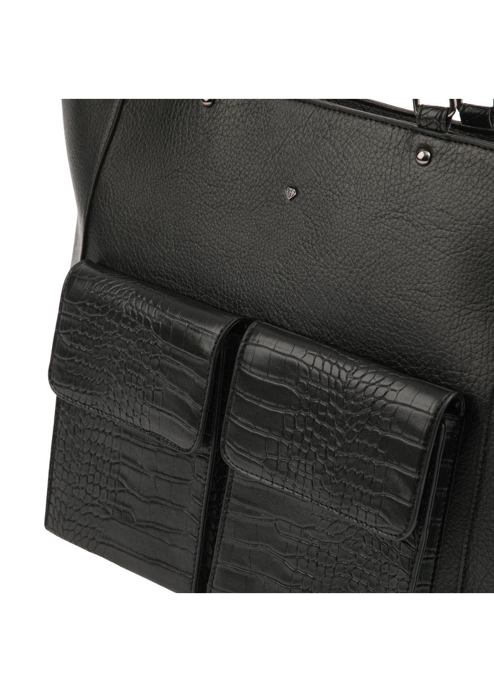 Cartera Tote Nimes Ecocuero Negro ID-2