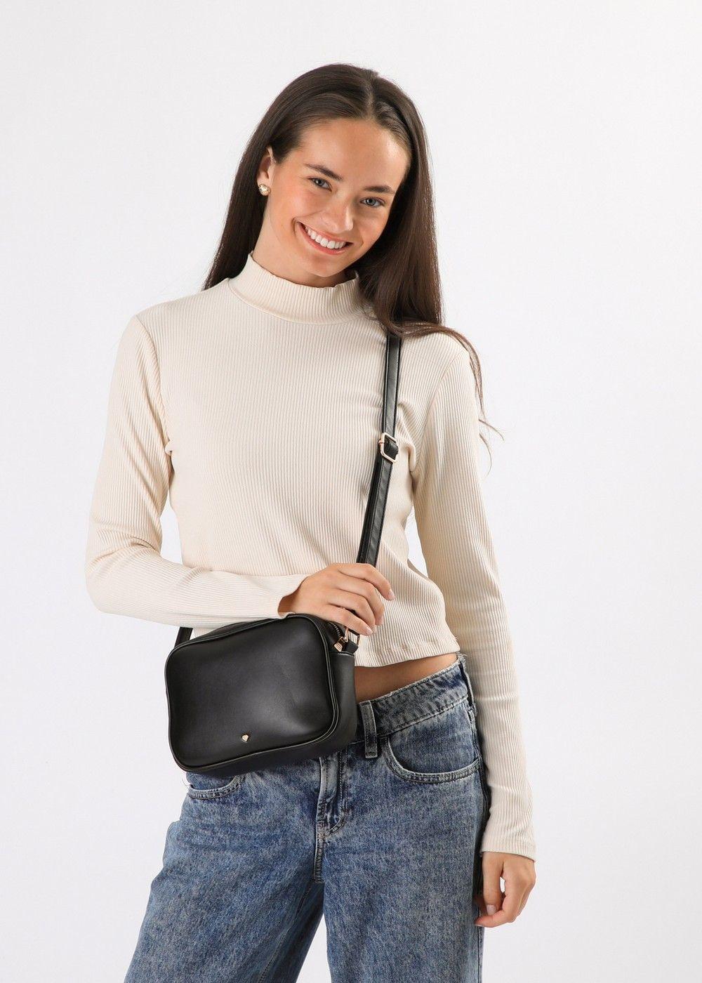 Cartera Cruzada Comte Negro I-D-2