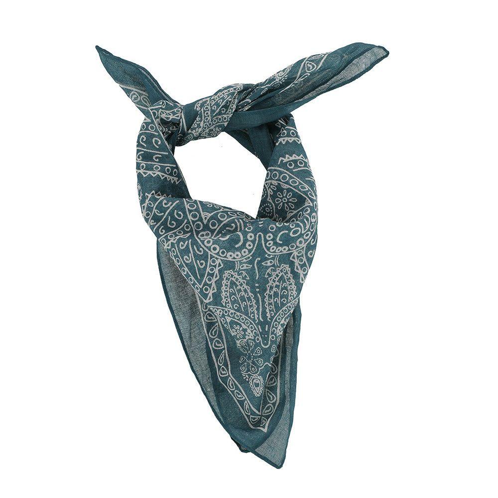 Pañuelo Bandana Estampada Western Azul i-D-0