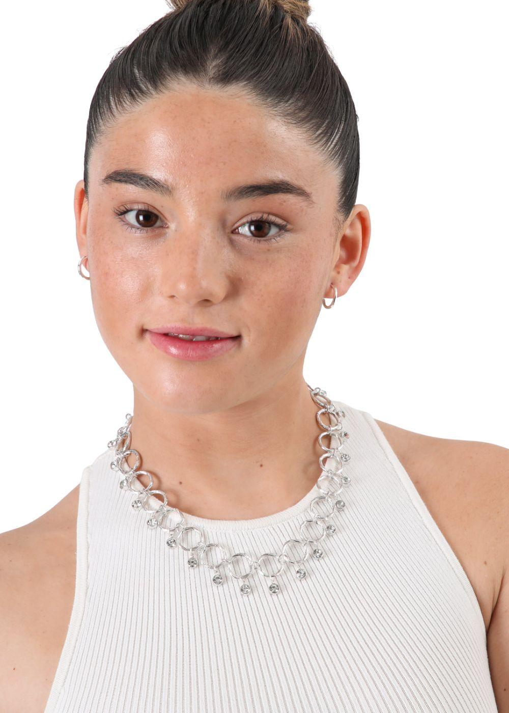 Collar Gis Plateado ID-1