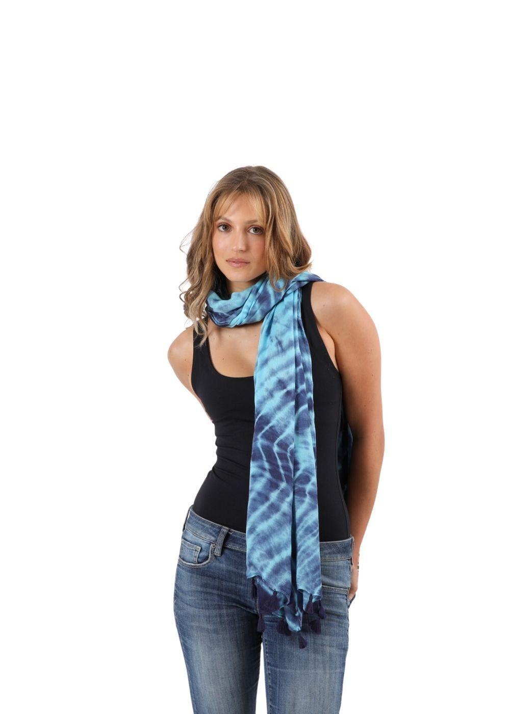 Pañuelo Estampado Gala Azul Humana-2
