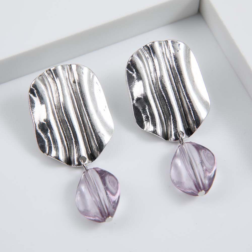 Aros Medianos May Plateados i-D-0