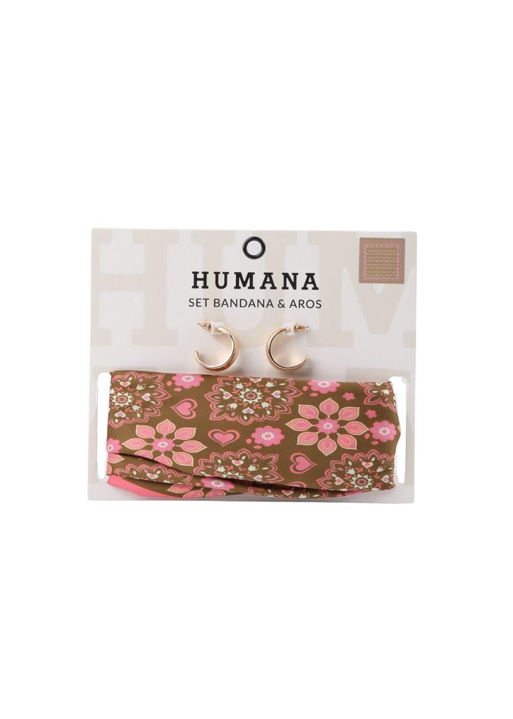 Bandana Set Aros Owen Rosado Humana-0
