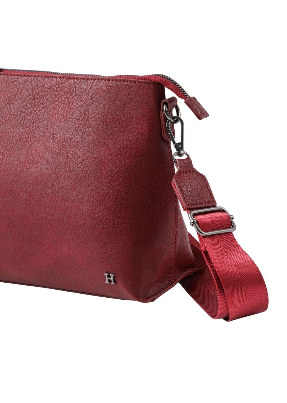 Cartera Bandolera Berta Ecocuero Burdeo Humana-3