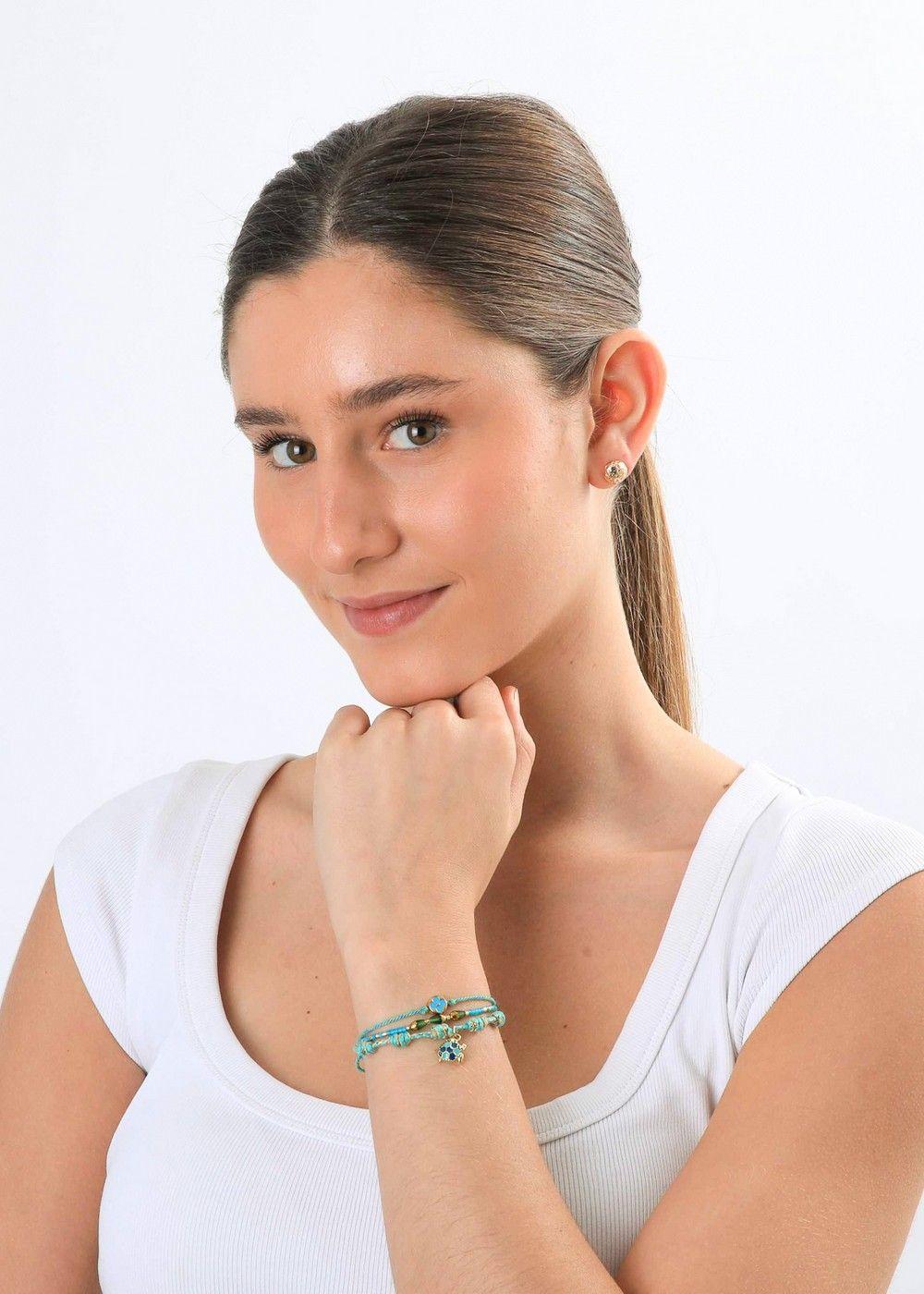 Set De Pulseras Renata Turquesa I-D-1