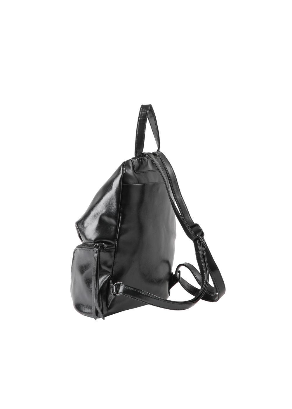 Mochila Chloe Ecocuero Negro Humana-2