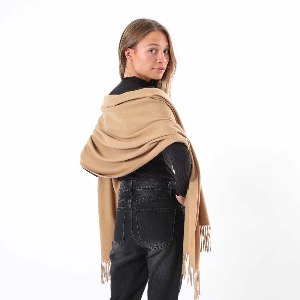 Manta Invierno Solid Café i-D-1