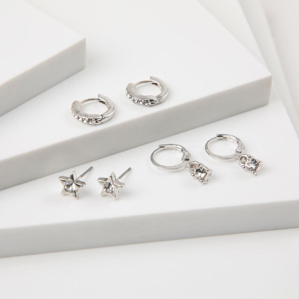 Aros Set Domi Plateado Humana-0