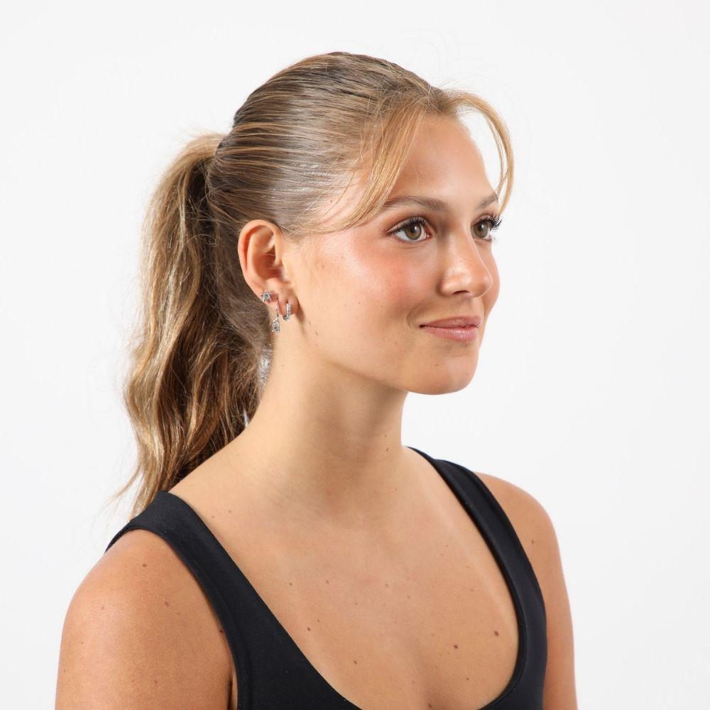 Aros Set Domi Plateado Humana-1