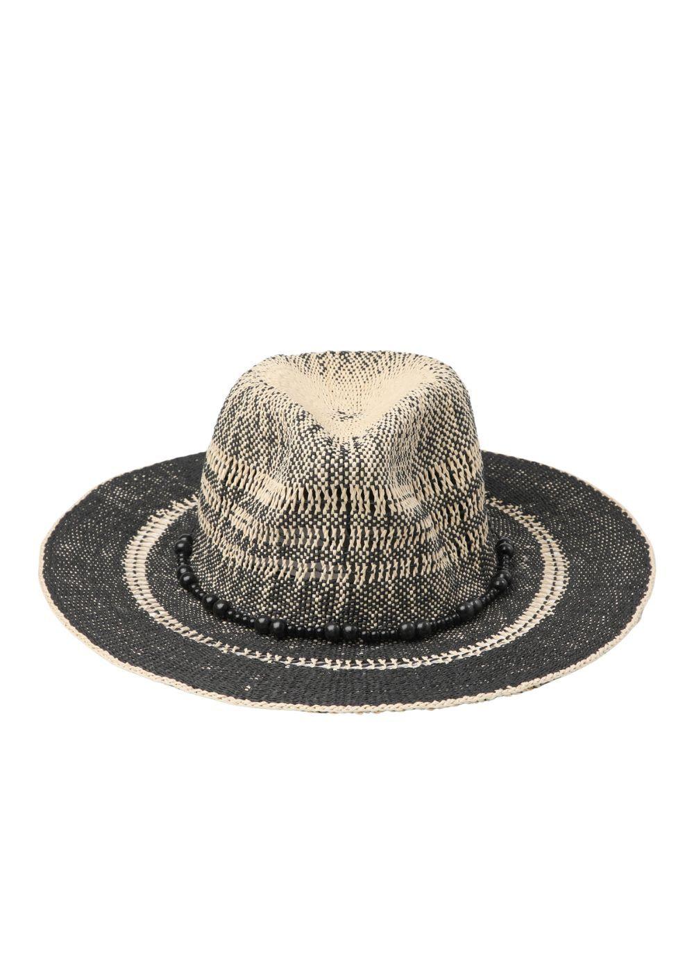 Sombrero Mostacillas Blanco Humana-0