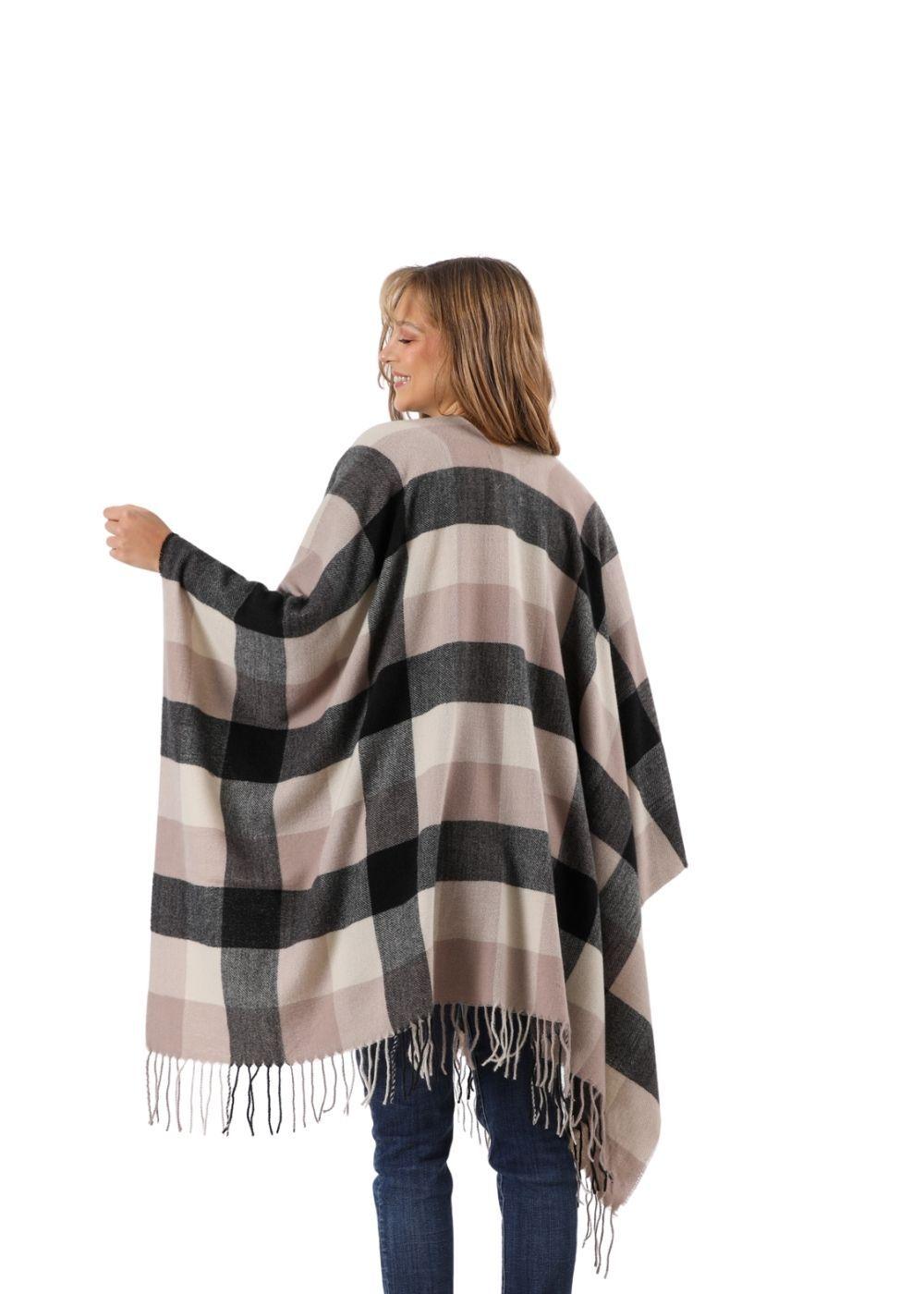 Poncho  Gisa Beige Humana-2