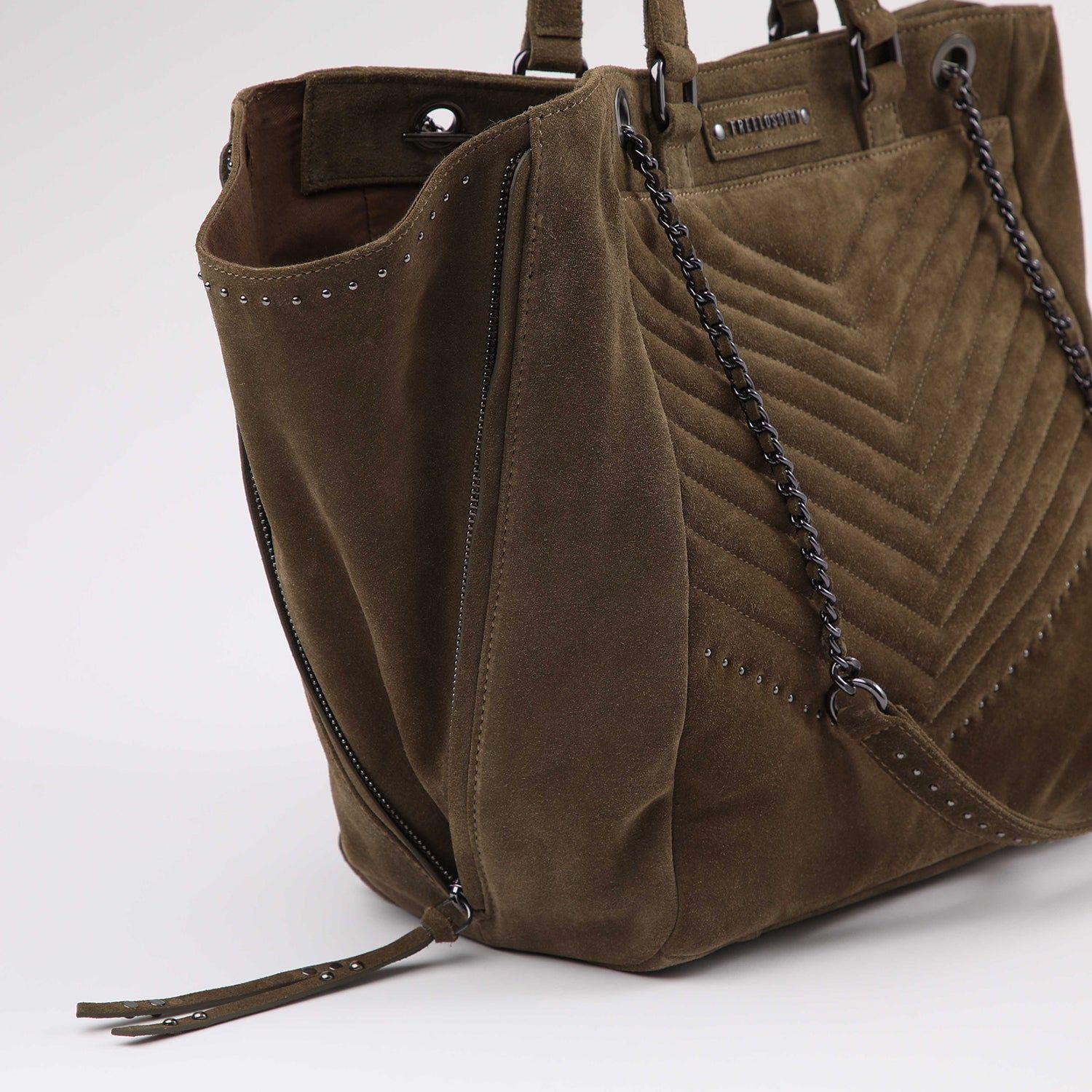 Cartera Cuero Hombro Praga Olive-3