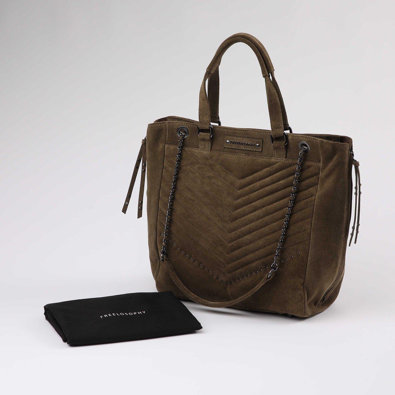 Cartera Cuero Hombro Praga Olive-5
