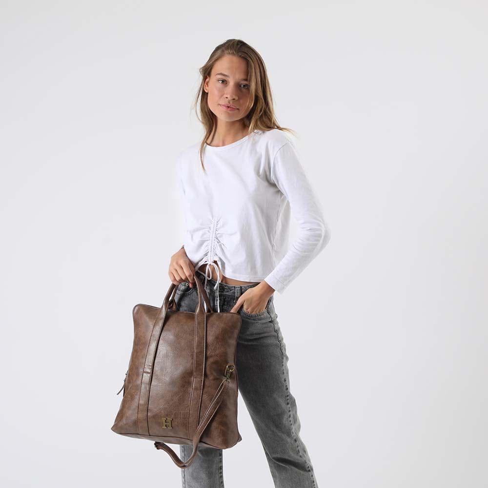 Cartera Hombro Ludovica Café Humana-4