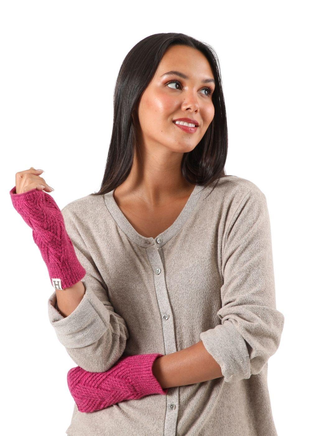 Guante  Lana Jazmín Fucsia Humana-2