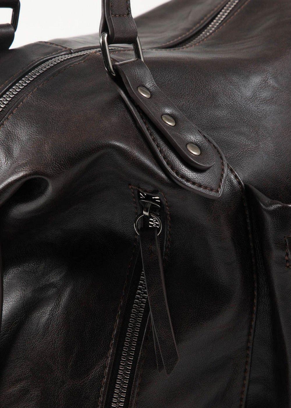 Cartera Hombro Vittoria Brown Café Humana-2