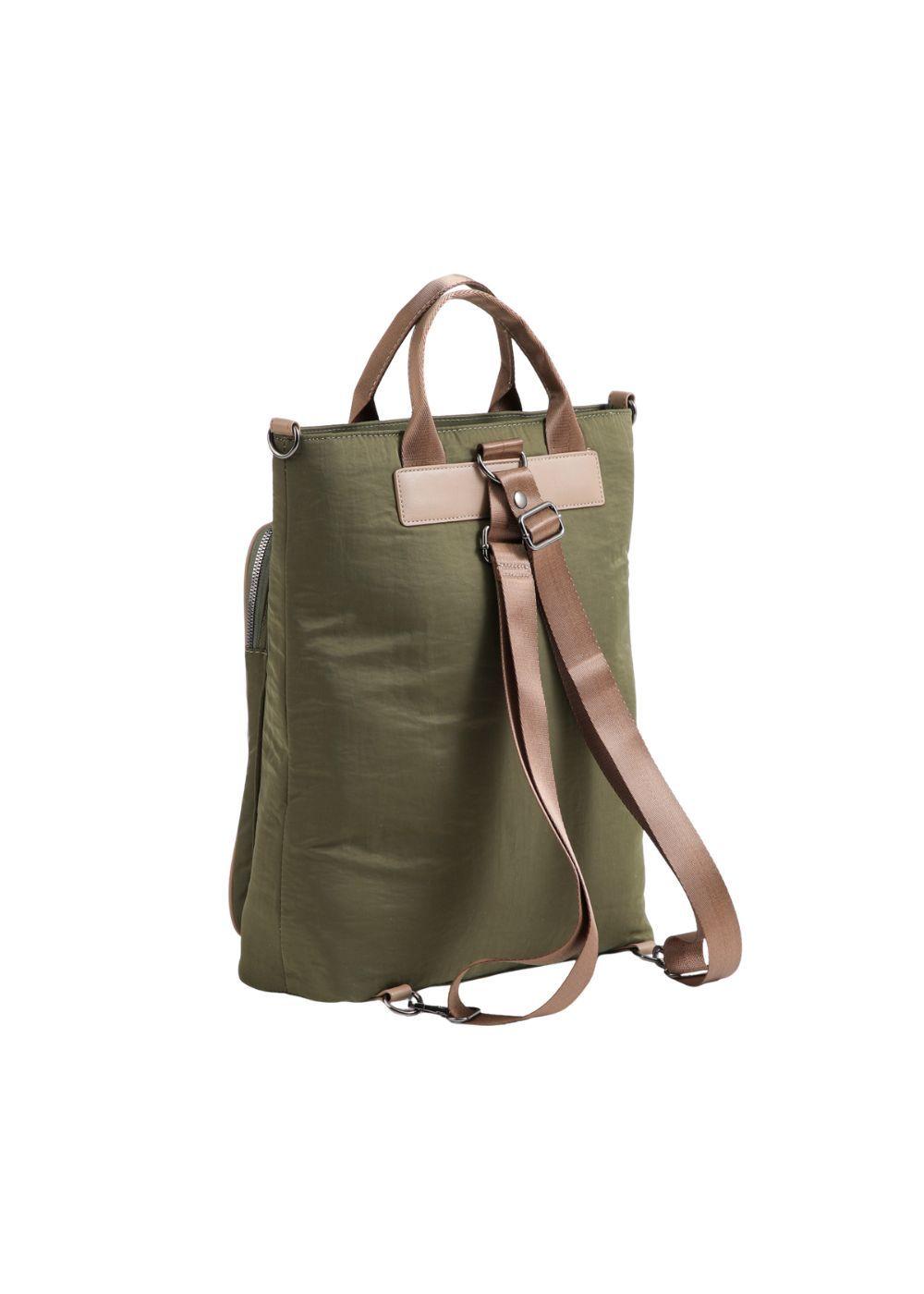 Mochila Computador Belén Nylon Verde Humana-2