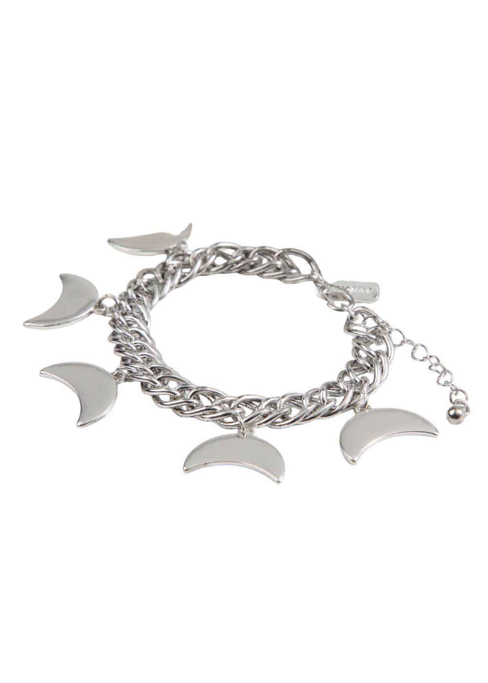 Pulsera Blanda Luna Plateada Humana-0