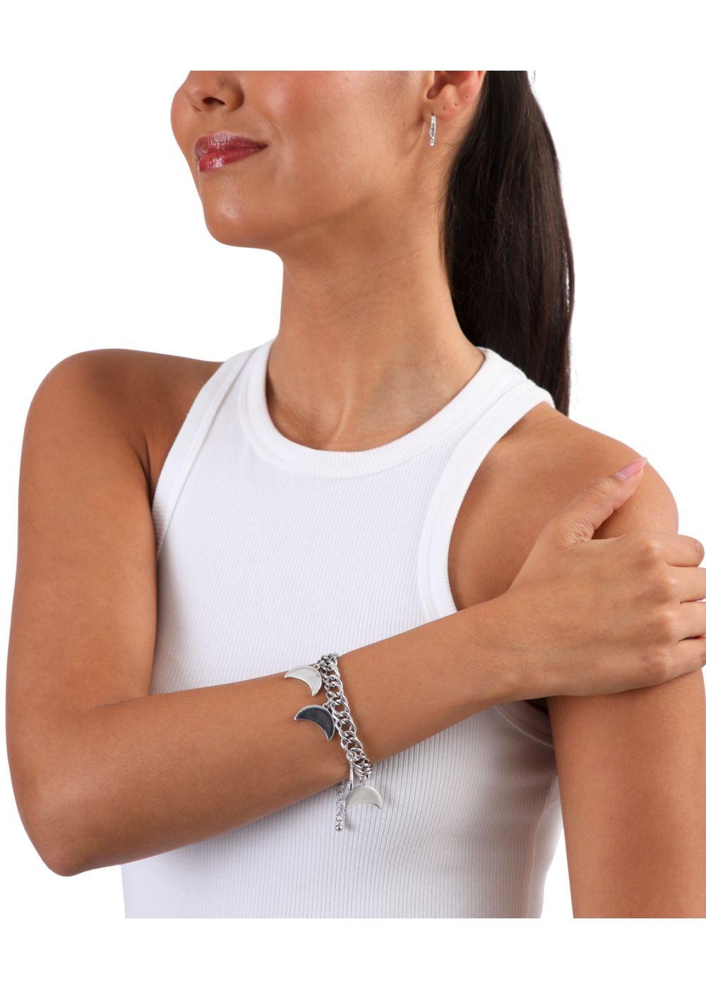 Pulsera Blanda Luna Plateada Humana-1