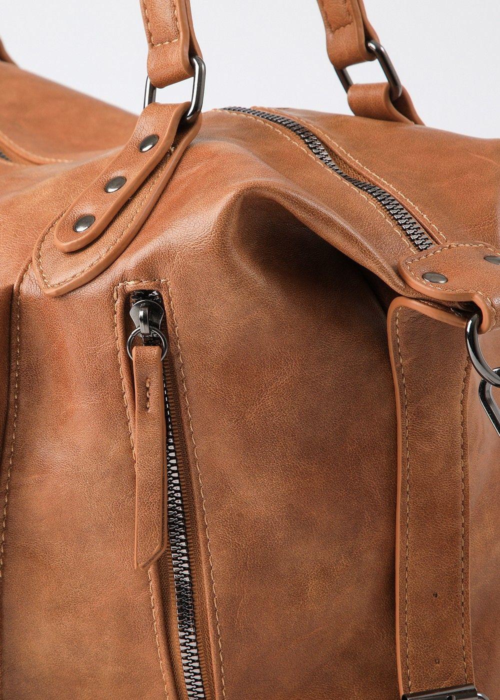 Cartera Hombro Vittoria Camel Humana-3
