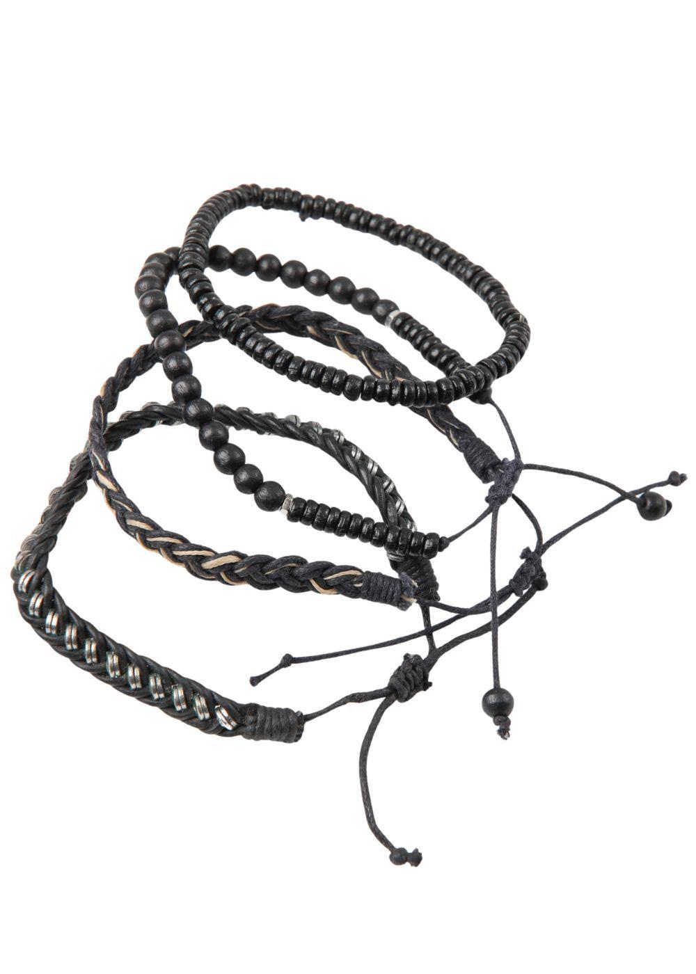 Pulsera Set Generico Negro Gorillaz by Bobs-0