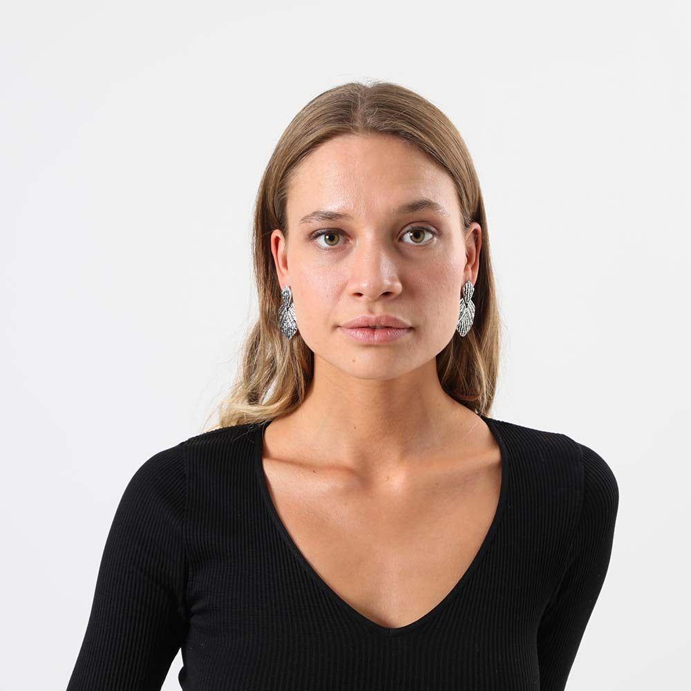 Aros Mediano Ozzy Plateado Humana-1