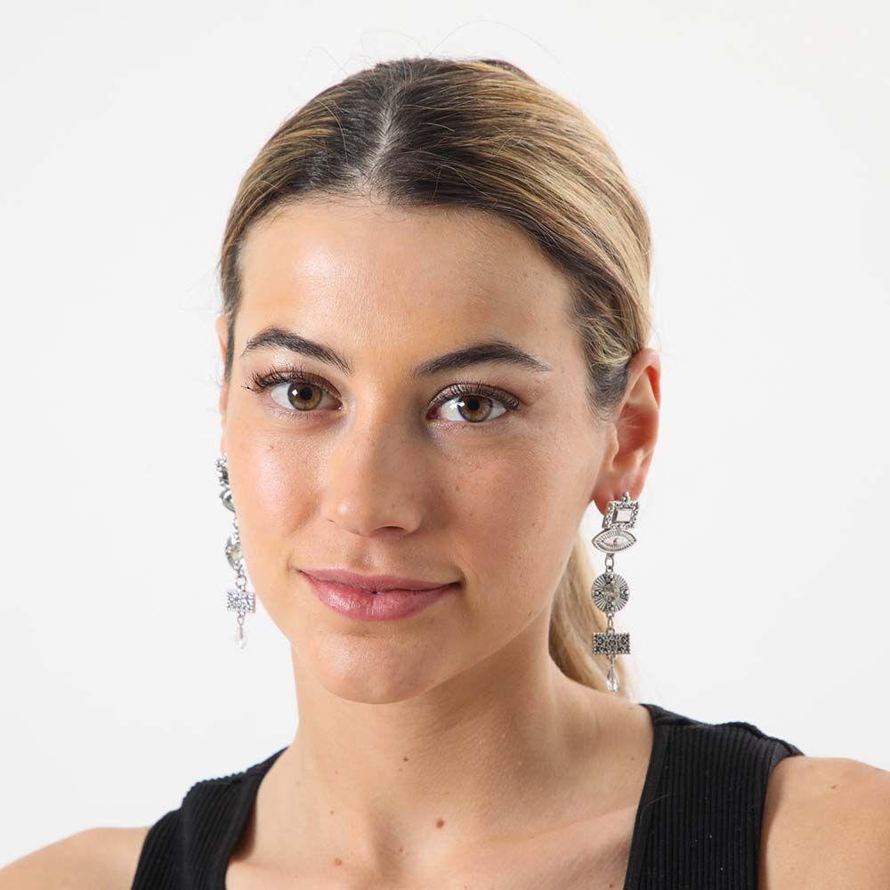 Aros Largos Phi Phi Plateados i-D-1