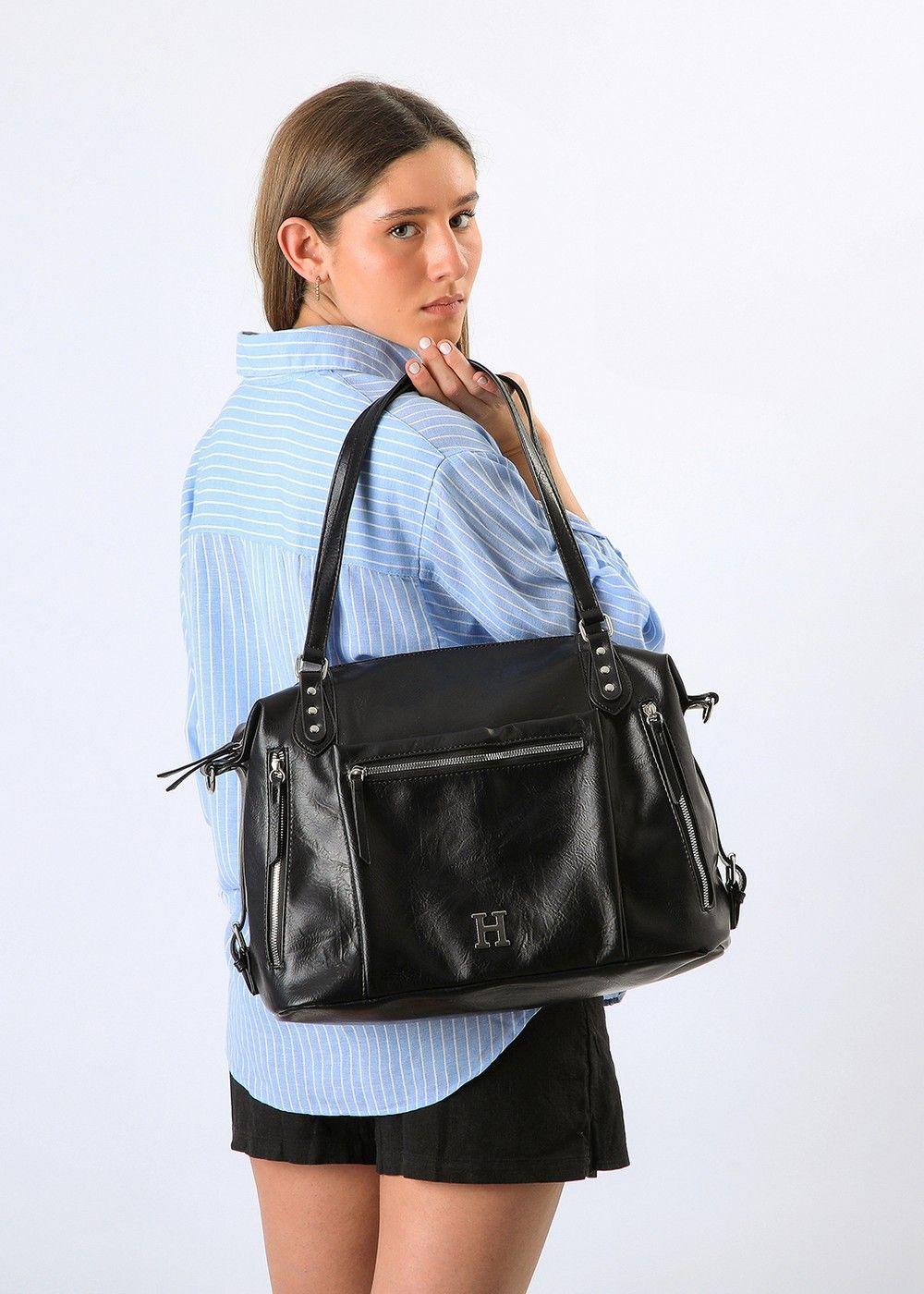Cartera Hombro Vittoria Black Humana-3