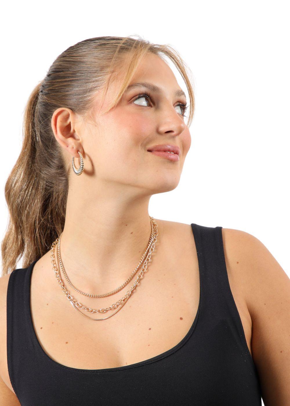 Aros Argolla Punchy Paisley 23 Dorado i-D-1