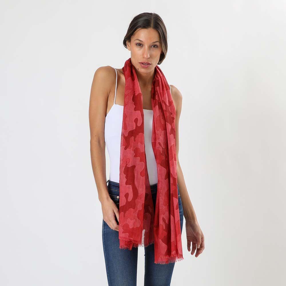 Pañuelo Estampado Army Rojo Humana-2