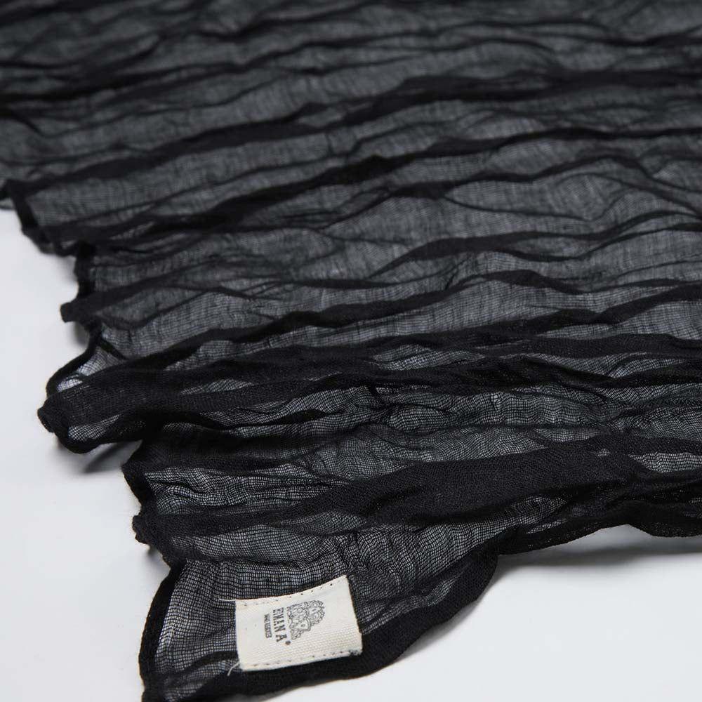 Pañuelo Liso Ibiza Negro Humana-1