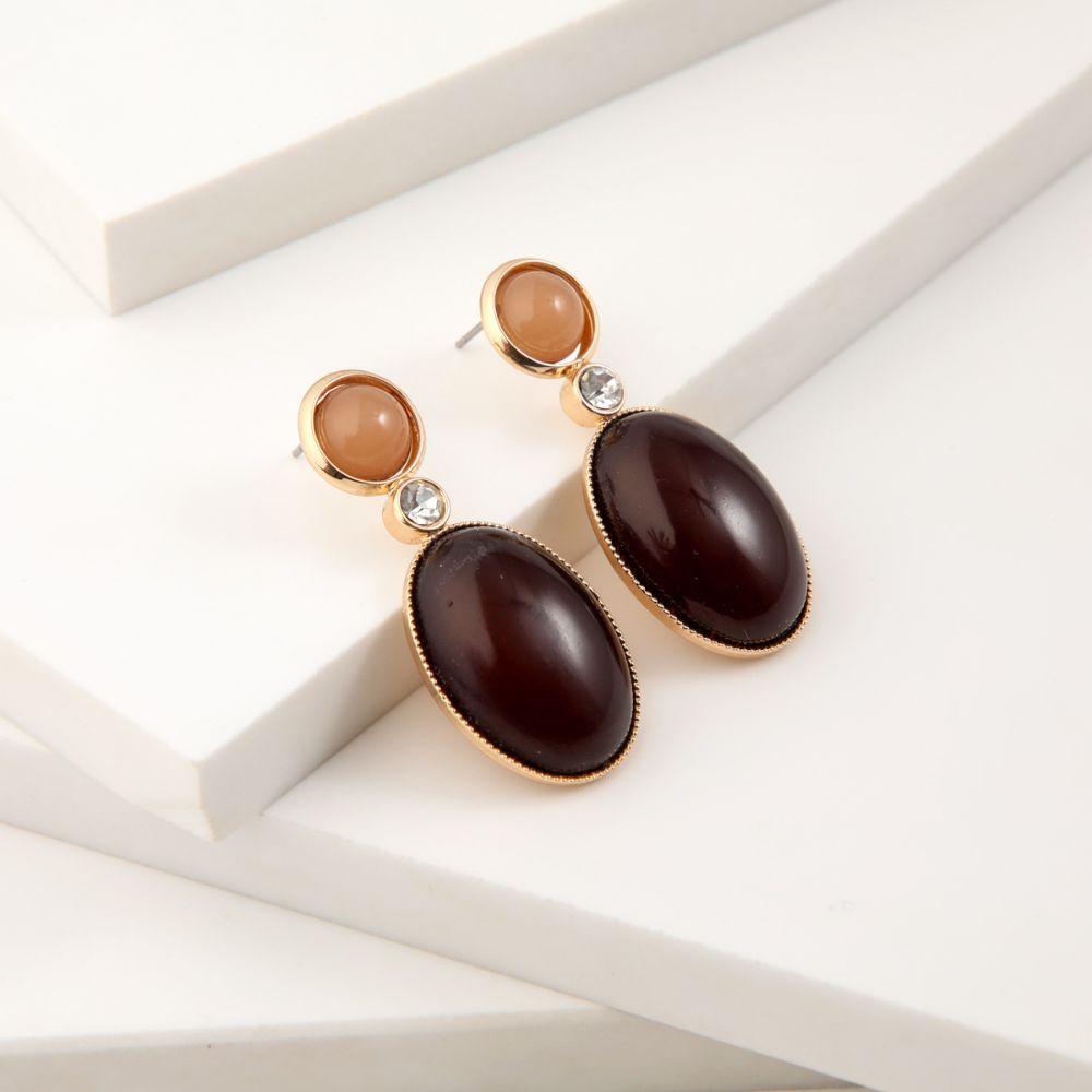 Aros Mediano Punchy Paisley Dorado i-D-0