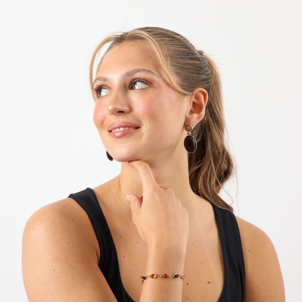 Aros Mediano Punchy Paisley Dorado i-D-1