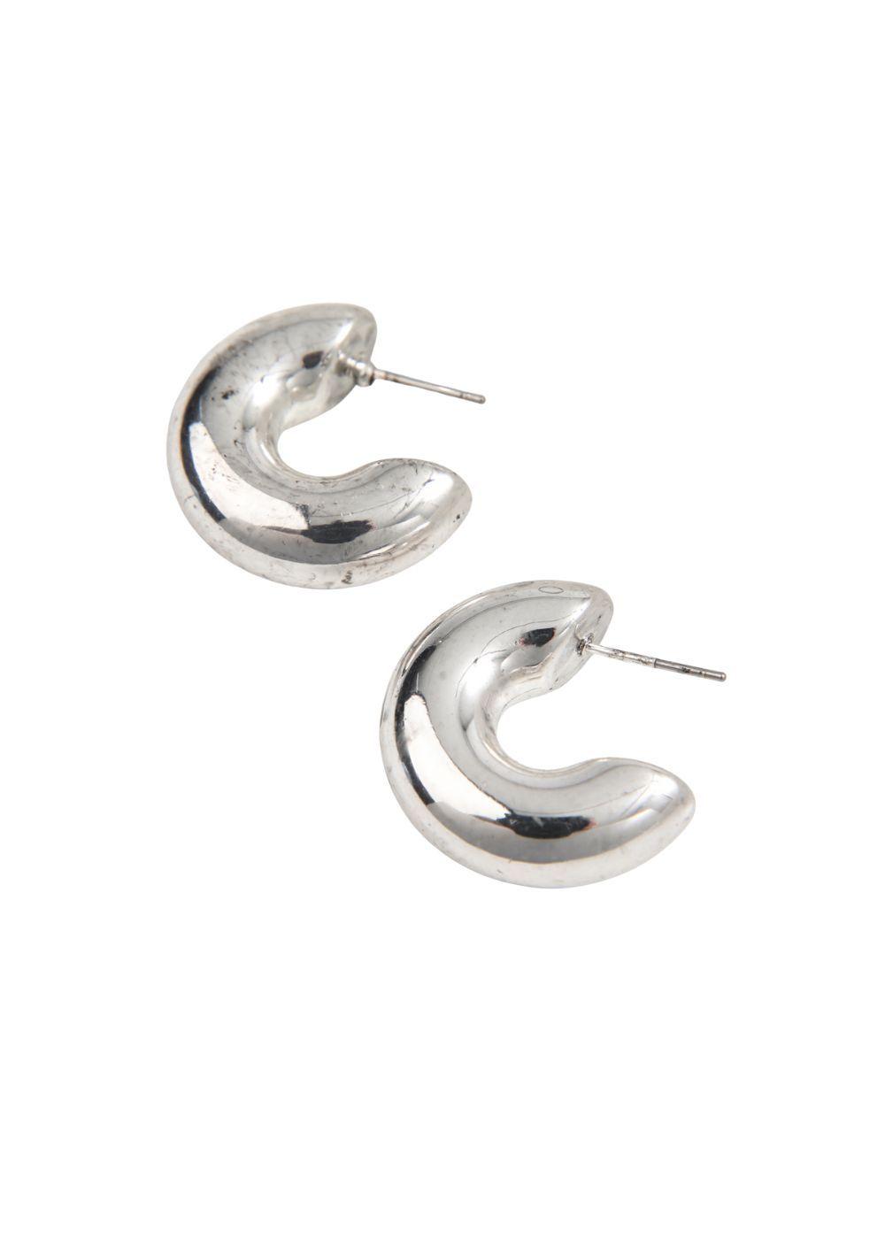 Aros Argolla Thick Plateado Humana-0