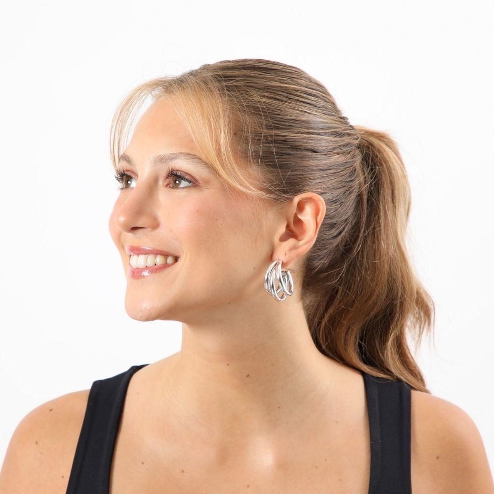Aros Argolla Patricia Plateado Studio Humana-1