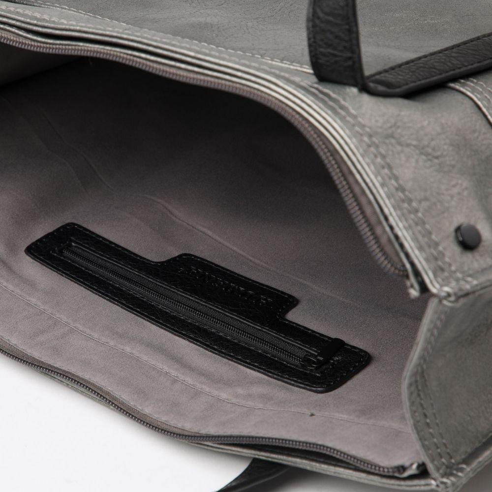 Cartera Hombro Gandía Plateada Humana-3