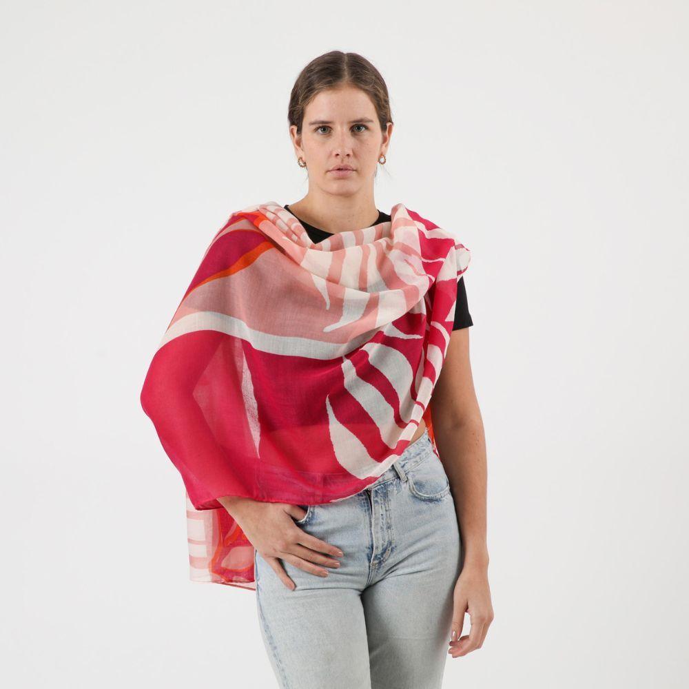 Pañuelo Estampado Girasol Rosado Humana-2