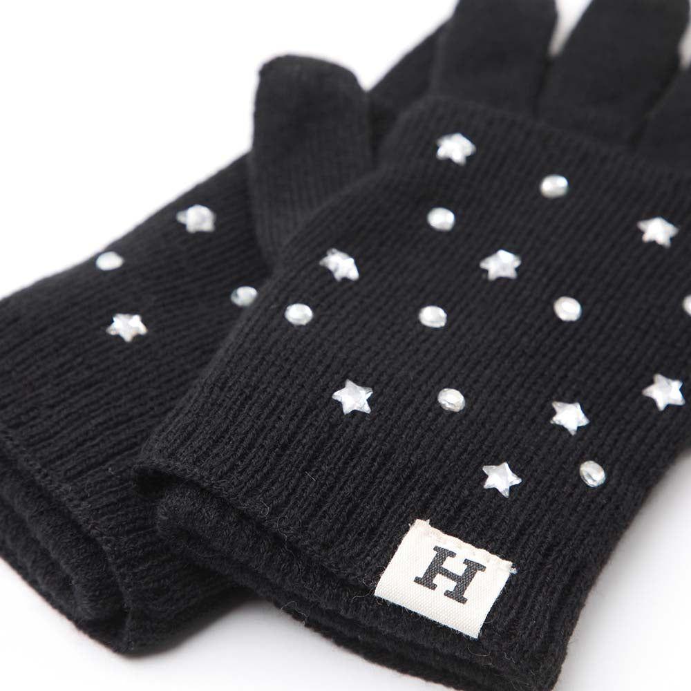 Guante Studs Negro Humana-1