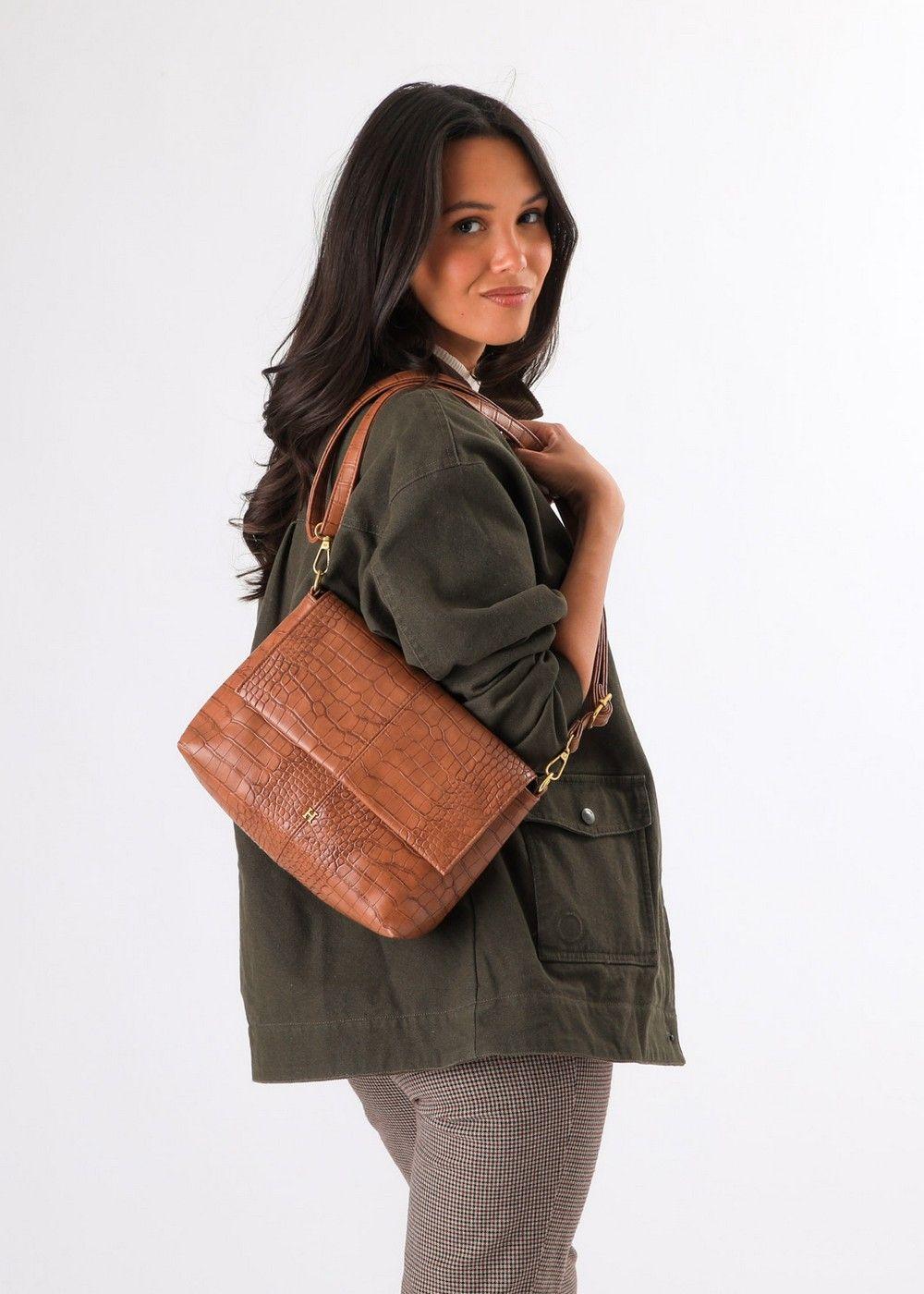 Cartera Cruzada Afra Café Humana-5