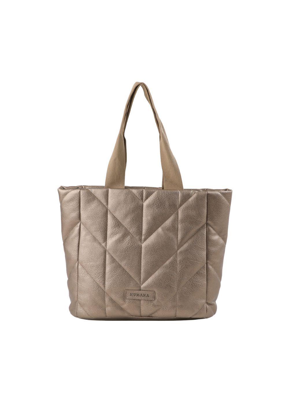 Cartera Tote Boni Ecocuero bronce Humana-0